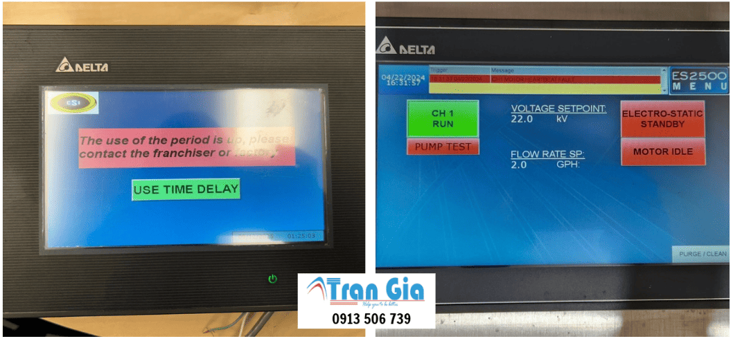 Sửa Màn hình Delta lỗi cảm ứng Bấm không được, Bấm Màn hình Bị Đơ, Thay cảm ứng Màn hình Uy Tín Tại Việt Nam