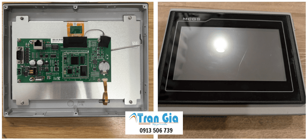 Sửa màn hình MCGS lỗi cảm ứng bấm không được, bấm màn hình bị đơ, thay cảm ứng màn hình xử lý nhanh hết lỗi