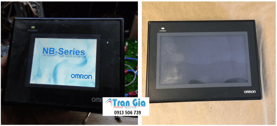 Sửa màn hình Omron lỗi cảm ứng bấm không được, bấm màn hình bị đơ, thay cảm ứng màn hình sửa lấy gấp