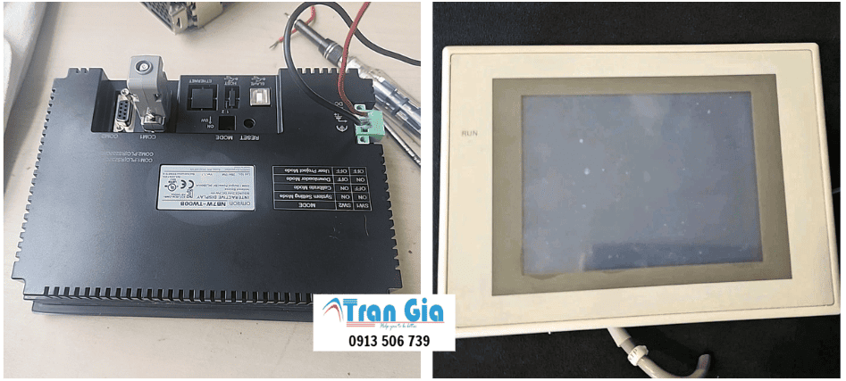 Sửa màn hình Omron lỗi cảm ứng bấm không được, bấm màn hình bị đơ, thay cảm ứng màn hình sửa lấy gấp