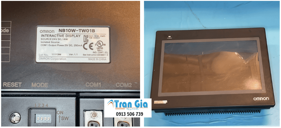 Sửa màn hình Omron lỗi cảm ứng bấm không được, bấm màn hình bị đơ, thay cảm ứng màn hình sửa lấy gấp