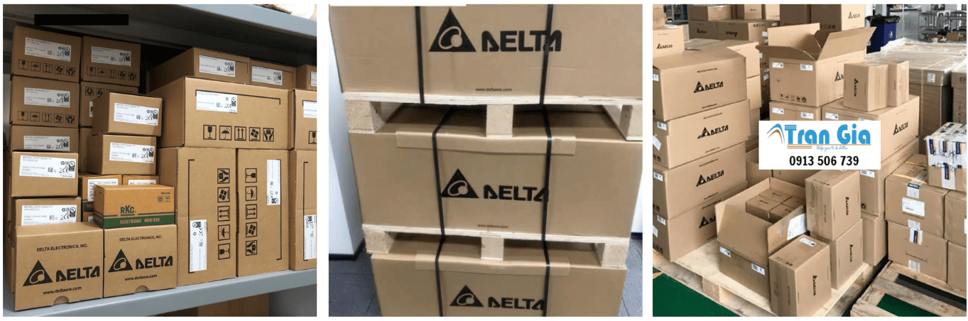 Hình ảnh kho hàng màn hình Delta tại Trần Gia Automation 