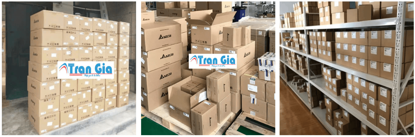 Hình ảnh kho hàng màn hình Delta tại Trần Gia Automation 