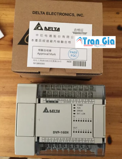 Bộ lập trình PLC Delta DVP16EH00T3 8 In/8 Out