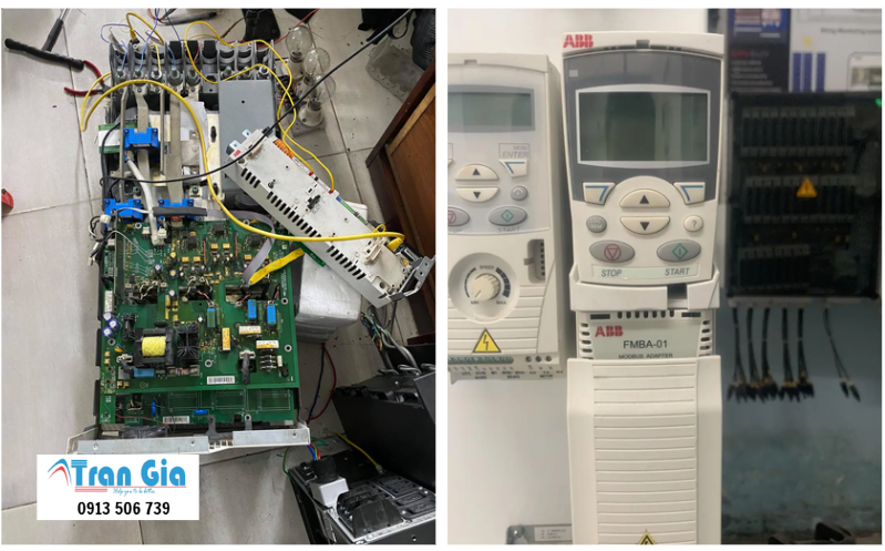 Sửa biến tần ABB ACS355 báo lỗi cam kết linh kiện chính hãng