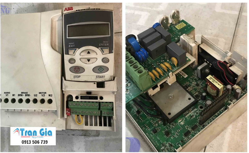 Sửa biến tần ABB ACS355 báo lỗi cam kết linh kiện chính hãng