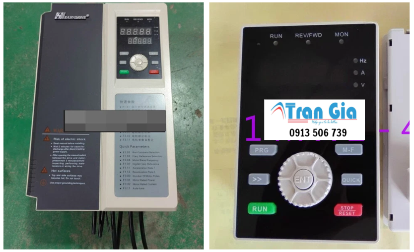 Sửa biến tần Easydriver GT200 báo lỗi và hướng dẫn cách khắc phục lỗi chi tiết