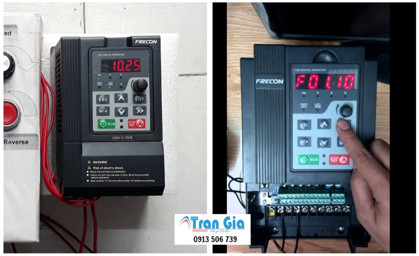 Sửa biến tần Frecon FR100 báo lỗi và hướng dẫn chi tiết cách sửa lỗi