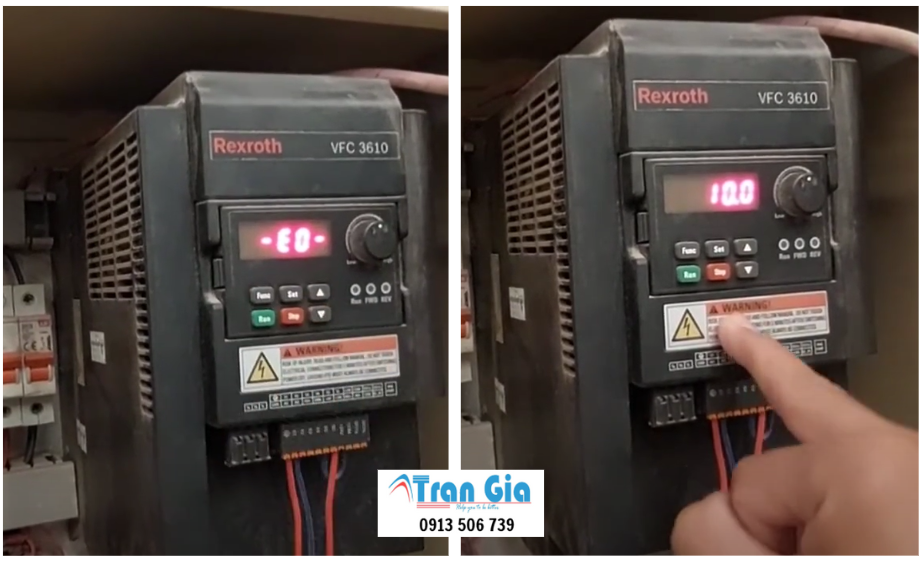 Dịch vụ sửa biến tần Rexroth Bosch VFC 3610, 5610 EFC 3610, 5610 bảo hành linh kiện chính hãng 3-6 tháng
