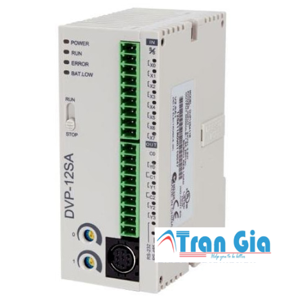 Bộ lập trình PLC Delta DVP12SA11R 8 In/4 Out Relay 24VDC