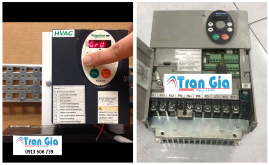 Sửa biến tần Schneider ATV212 chuyên tải nặng báo lỗi bảo hành linh kiện chính hãng