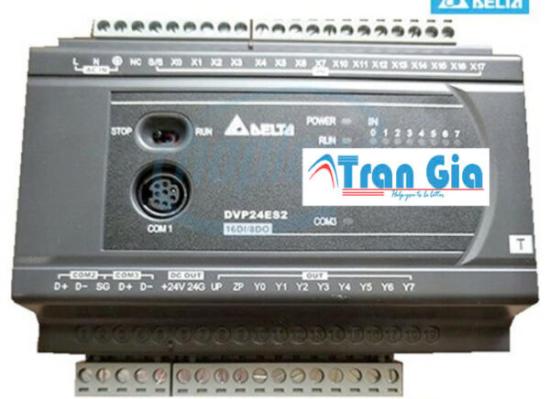 Bộ lập trình PLC Delta DVP24ES200R 12 In/12 Out Relay 220VAC & Gía rẻ