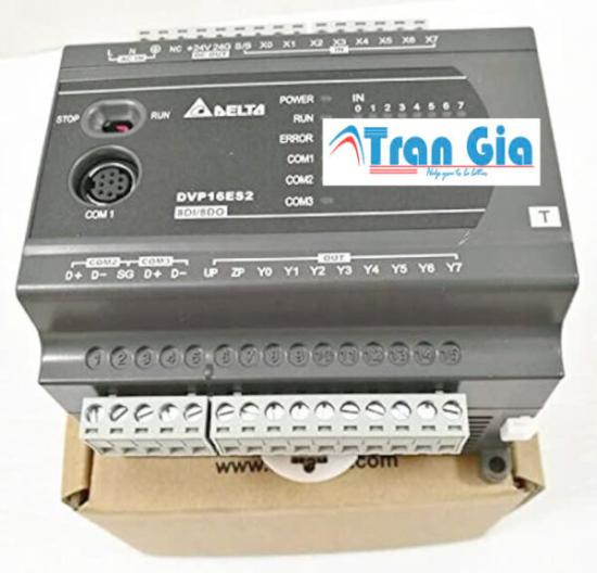 Bộ lập trình PLC Delta DVP16ES200T 8 In/8 Out Transistor 220VAC & Gía tốt