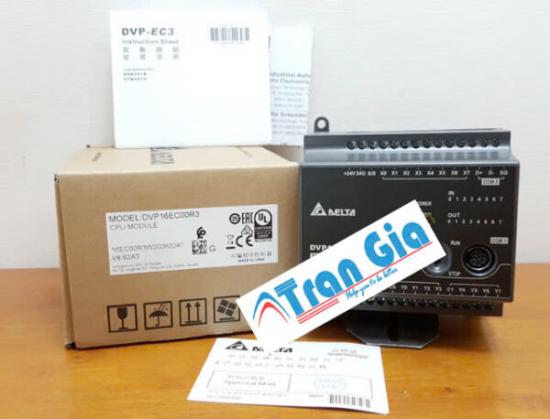 Bộ lập trình PLC Delta DVP16EC00R3 8 In/8 Out Relay 220VAC & Gía tốt