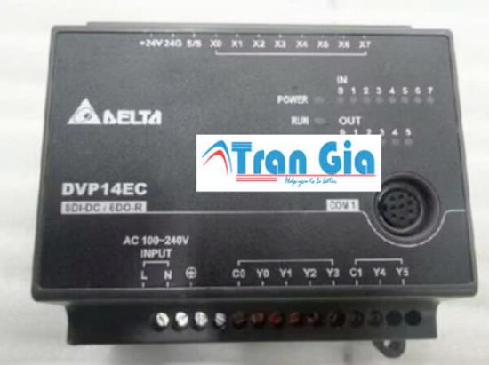 Bộ lập trình PLC Delta DVP14EC00R3 8 In/6 Out Relay 220VAC & Gía tốt
