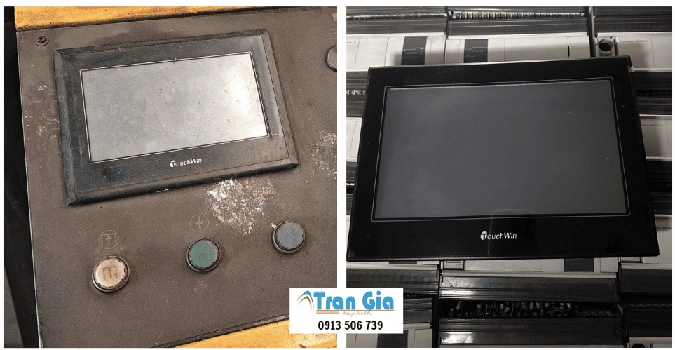 Địa chỉ công ty sửa màn hình cảm ứng Touchwin màn hình bị loang, không thấy rõ,  Hư phần LCD hiển thị,