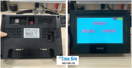 Sửa Màn Hình HMI Xinje TH765-N Bị Chạm Không Ăn, Đứng Màn Hình, Không Thao Tác Được Nhanh Chóng