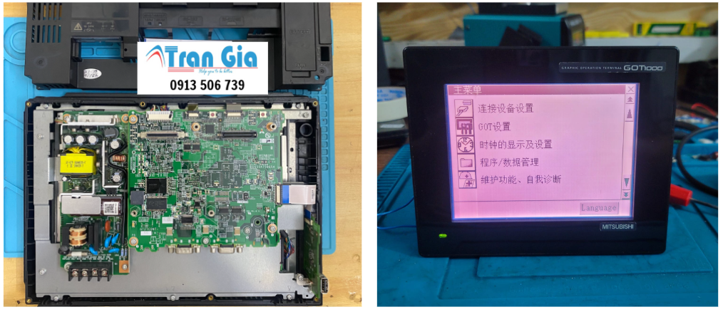 Trung tâm sửa màn hình HMI Misubishi, bảo hành và sửa chữa màn hình HMI công nghiệp