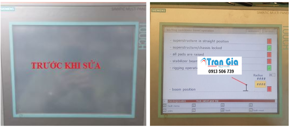 Trung tâm bảo hành và sửa màn hình HMI Siemens, sửa bo mạch, thay tấm cảm ứng chính hãng