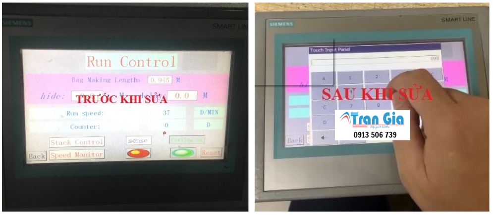 Trung tâm bảo hành và sửa màn hình HMI Siemens, sửa bo mạch, thay tấm cảm ứng chính hãng