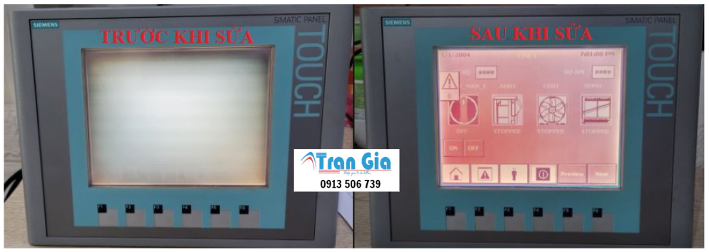 Trung tâm bảo hành và sửa màn hình HMI Siemens, sửa bo mạch, thay tấm cảm ứng chính hãng