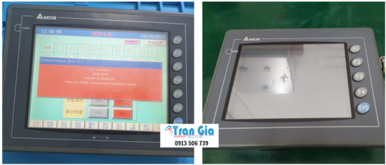 Sửa màn hình HMI Delta DOP - B07S411, nhận thay màn hình cảm ứng, thay LCD uy tín giá rẻ bảo hành 3-6 tháng