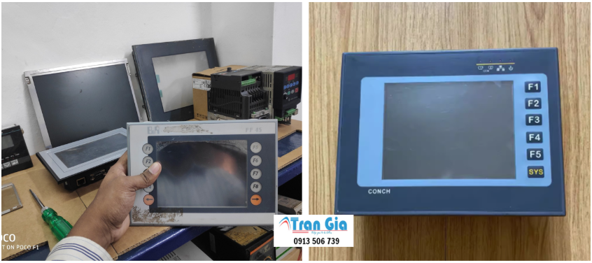 Hướng dẫn thay thế tấm kính cảm ứng cho màn hình HMI Conch 630, nhận thay thế tầm cảm ứng màn hình HMI uy tín