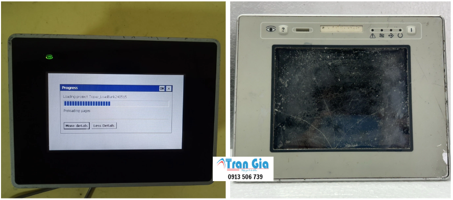 Sửa chữa màn hình cảm ứng HMI UniOP eTOP lỗi tấm LCD và cách xử lí lỗi để màn hình hoạt động lại lấy liền trong ngày