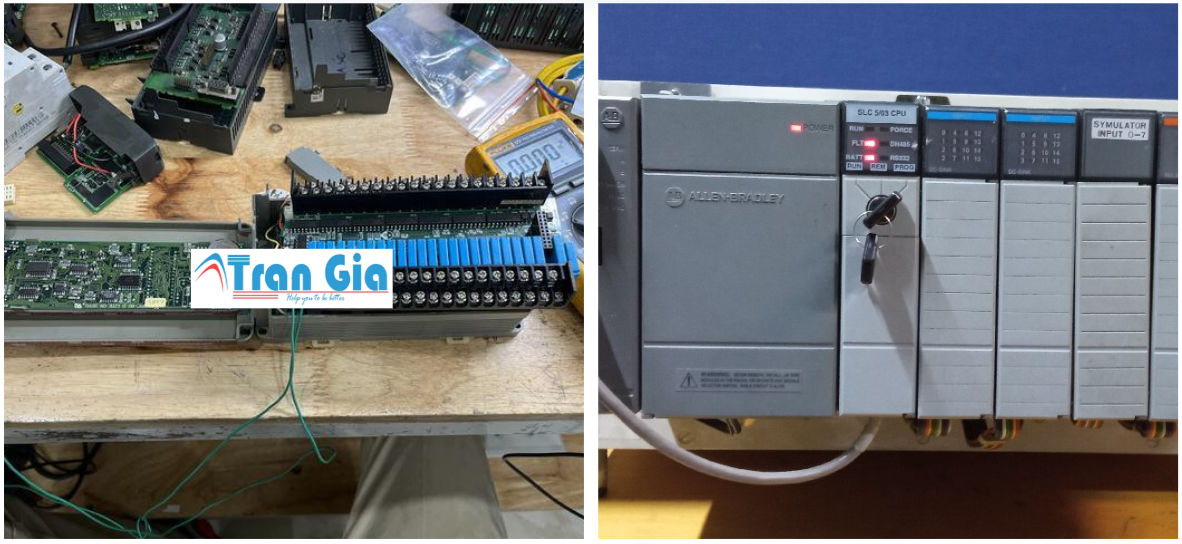 Công Ty Sửa chữa PLC Allen-Bradley (Rockwell) Lỗi Không Có ngõ Ra, Báo Lỗi ERR Đèn đỏ mất chương trình xử lý lỗi nhanh trong ngày