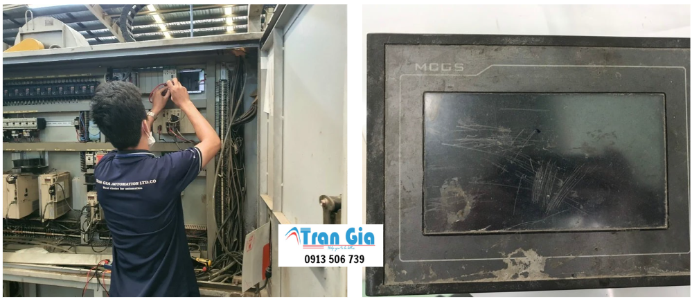 Công ty chuyên sửa màn hình cảm ứng HMI lỗi cảm ứng bấm không nhạy, bấm không ăn cần sửa gấp