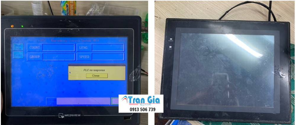 Công ty chuyên sửa màn hình cảm ứng HMI lỗi cảm ứng bấm không nhạy, bấm không ăn cần sửa gấp