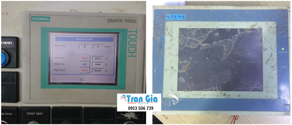Công ty chuyên sửa màn hình cảm ứng HMI lỗi cảm ứng bấm không nhạy, bấm không ăn cần sửa gấp