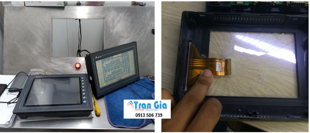 Công ty chuyên sửa màn hình cảm ứng HMI lỗi cảm ứng bấm không nhạy, bấm không ăn cần sửa gấp