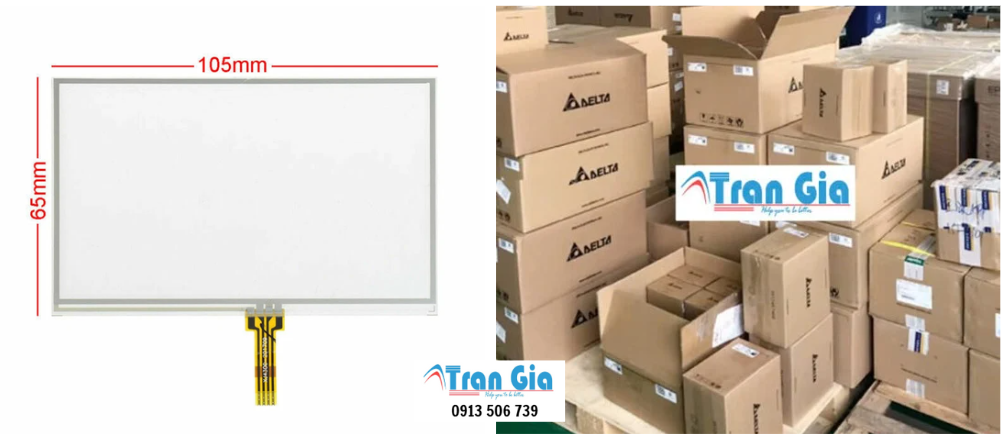 Tấm cảm ứng 4.3 inch/ kích thước 105x65mm/ cáp ra giữa cạnh dài giá cả phải chăng