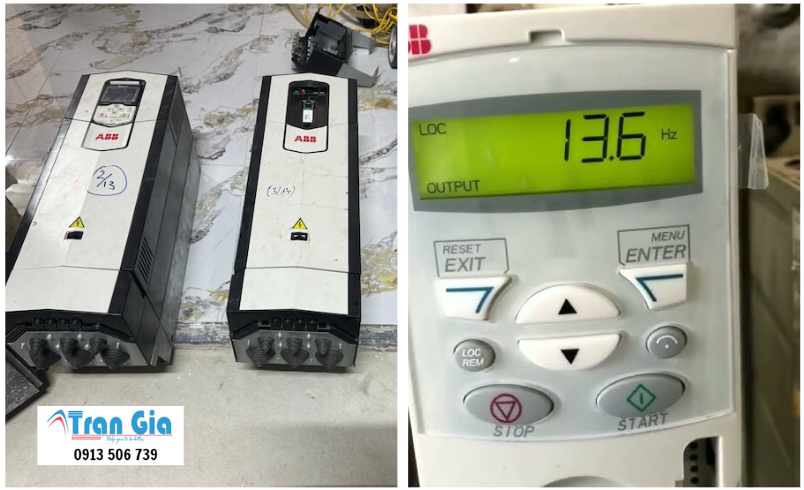 Sửa biến tần ABB báo lỗi A0005 (Báo lỗi cài đặt sai thông số) và cách sửa lấy trong ngày khu vực miền nam