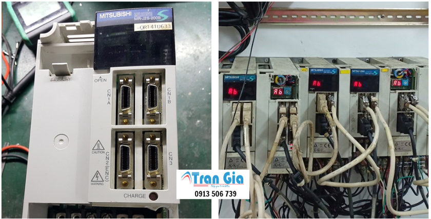 Servo Mitsubishi Lỗi AL 1A Motor combination error và cách sửa linh kiện chính hãng