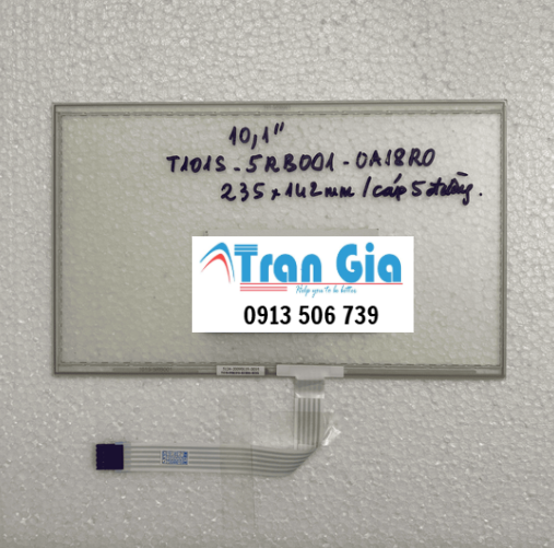Tấm cảm ứng công nghiệp 10.2 inch T101S-5RB001-0A/ 235x142mm/ cáp 5 chân bảo hành toàn quốc