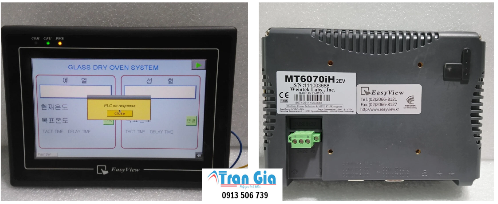 Chuyên sửa màn hình HMI Weintek Easyview MT6070iH 2EV uy tín toàn quốc