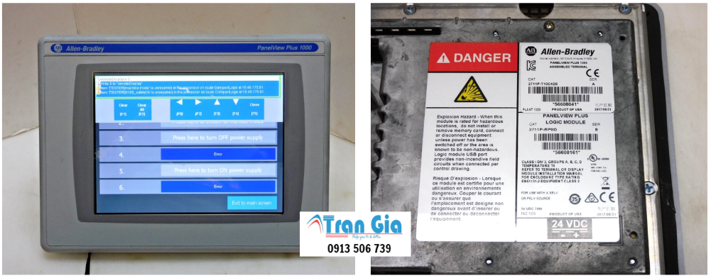 Chuyên sửa màn hình HMI Allen-Bradley 2711P-RDT10C bảo hành 3-6 tháng toàn quốc