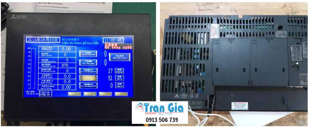 Công ty chuyên sảo hành và sửa chữa màn hình HMI Mitsubishi với linh kiện chính hãng