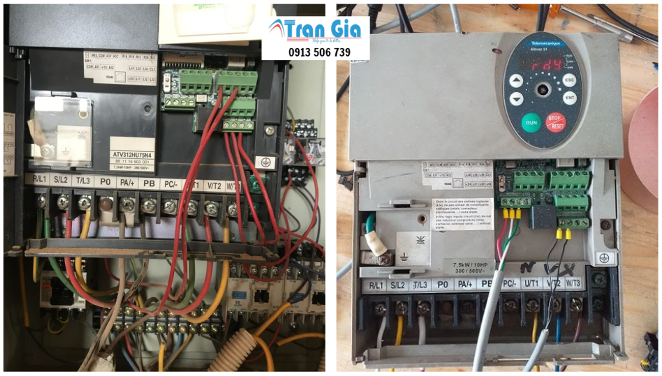 Sửa biến tần Schneider báo lỗi F017 (Mất pha ngõ vào ) và cách sửa lấy ngay trong vòng 12H khu vực miền nam