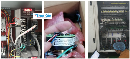 Servo Delta Báo AL 015 Giới hạn chiều quay thuận xử lí lỗi nhanh chóng toàn quốc với đội ngũ kĩ thuật chuyên nghiệp