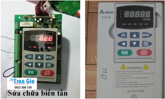 Chuyên sửa biến tần Delta báo lỗi cF2, cF3, HPF (Lỗi phần cứng) và cách khắc phục với kinh nghiệm lâu năm