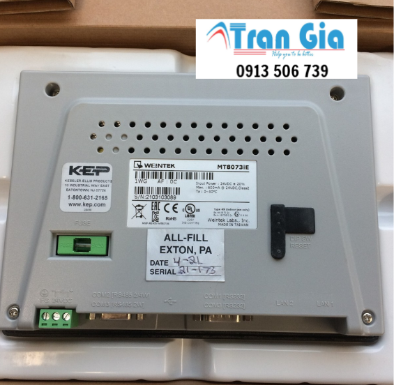 Màn hình cảm ứng HMI Weintek MT8073iE 15 Inch, 65000 Màu RS232, RS422, RS485, LANx2 giá rẻ 