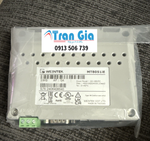 Màn hình cảm ứng HMI Weintek MT8051iE 4.3 Inch Màu RS232, RS422, RS485, LAN giá ưu đãi