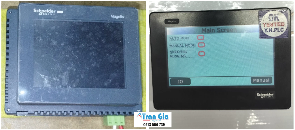 Công ty uy tín nhận sửa chữa, thay tấm cảm ứng màn hình HMI Schneider, xử lí lỗi gấp trong ngày