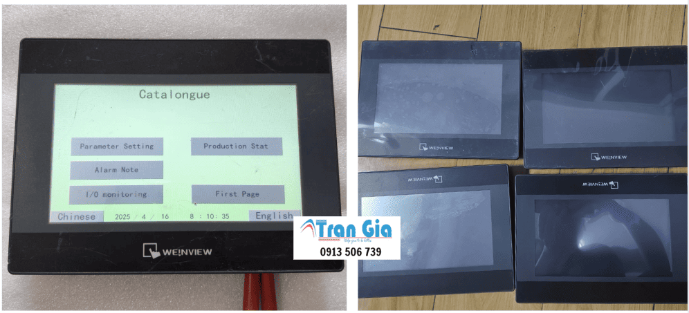Chuyên khắc phục sửa chữa màn hình WEINTEK lỗi hiển thị loang mờ, thay linh kiện uy tín