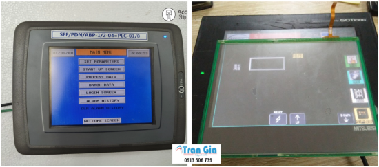 Công ty bảo hành, sửa chữa thay cảm ứng màn hình HMI Mitsubi shi, thay LCD màn hình cảm ứng Mitsubishi linh kiện chính hãng