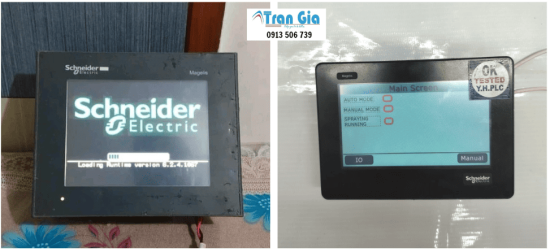 Thay linh kiện, bảo hành, sửa chữa màn hình HMI Schneider không hiển thị, bấm không ăn cam kết hết lỗi