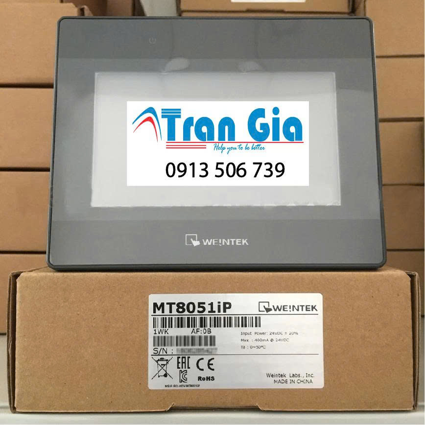 Chuyên cung cấp màn hình HMI weintek MT8051IP - 4.3 inch - 65000 màu giá ưu đãi